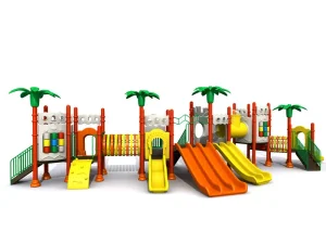 gran palacio real de los niños al aire libre equipo de juego con el árbol de coco | fabricante