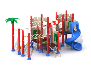 Preschooler castle outdoor play structure for daycare | factory