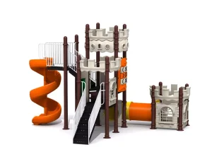 Mini 2-story outdoor playground castle theme for Community
