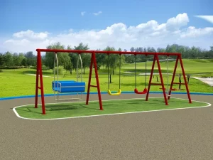 4 asientos A-marco grande de metal resistente columpio para el parque | fábrica