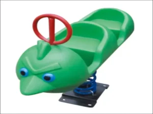 Verde de plástico angry birds primavera jinete para centro de juegos al aire libre