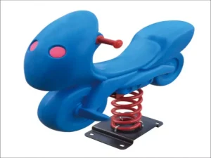 Se vende moto de poly azul con muelle para jugar al aire libre