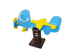 Azul poly avión muelle balancín juego al aire libre aparato de diseño