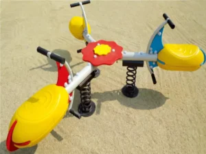 3 asientos amarillos bicicleta de plástico niños primavera teeterboard proveedor
