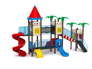 Pleasant 2 storey outdoor play castle series for Mall