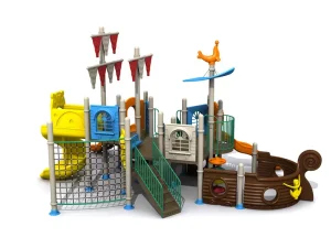 Mpeccable Gran Barco Pirata de 2 Pisos juegos infantiles para Parque