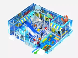 Aventuras oceánicas para niños Equipo de juegos de interior con proyector