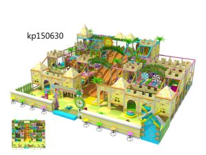 Wonderful Castle Kids Indoor Play Place with Jungle Gym and Slides