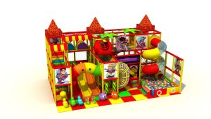 Medium Superhero Adventure Kids Indoor Play set with Slides and Ball Pit