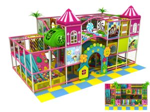 Proveedor de juegos infantiles de interior de alta calidad con el tema del arco iris