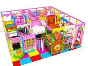 Se trata de un pequeño equipo de juegos de interior, especialmente diseñado para que jueguen los niños.