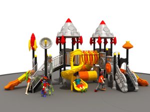Espacio infantil al aire libre instalaciones de ocio y aventura