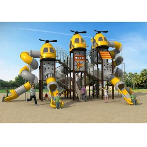 Helicopter playground with Tube Slides & Climbing Net